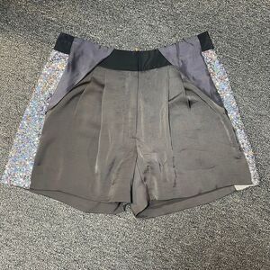 Rebecca Taylor silk sequined tuxedo shorts